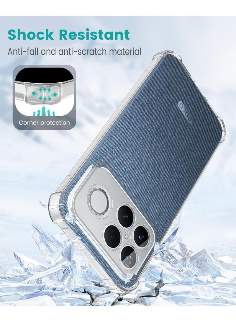 جراب متوافق مع هواتف Xiaomi POCO F8 Ultra/ Redmi K90 pro Max 5G، جراب مقاوم للصدمات والخدوش، غطاء واقٍ مرن فائق النحافة من مادة TPU، مقاوم لبصمات الأصابع، غطاء شفاف - Image 4